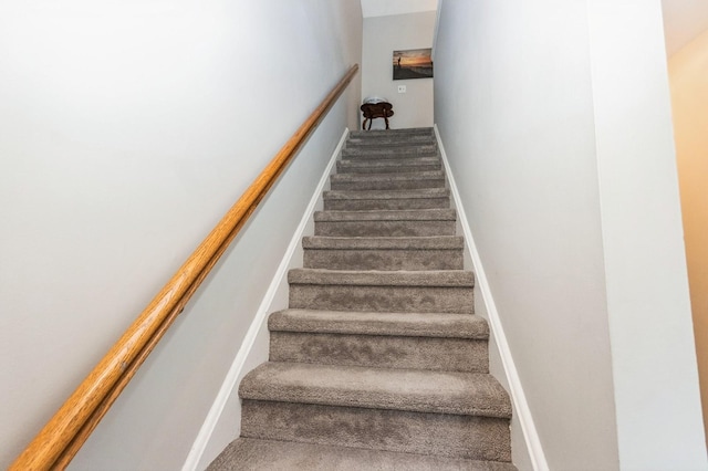 1106 Parkview Dr, Southfields, NY 10975 - staircase featuring baseboards and carpet floors