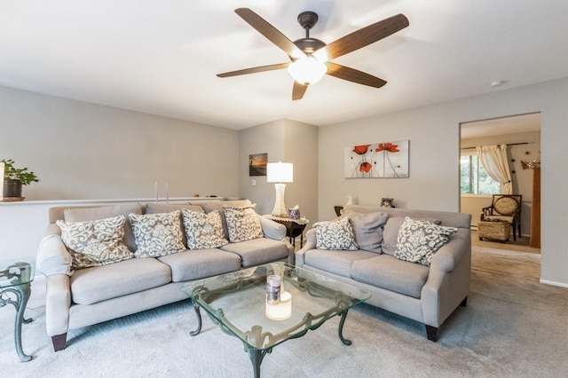 1106 Parkview Dr, Southfields, NY 10975 - living room with a ceiling fan and carpet flooring