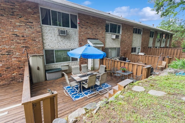 1106 Parkview Dr, Southfields, NY 10975 - wooden deck with outdoor dining space