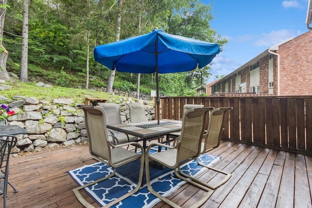 1106 Parkview Dr, Southfields, NY 10975 - wooden deck with outdoor dining space