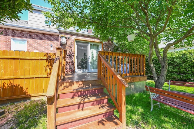 129 Guenther Ave, Valley Stream, NY 11580 - view of wooden deck