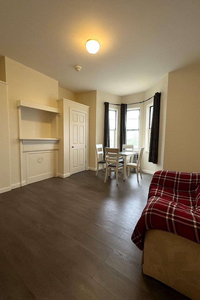 110 Beech St, Yonkers, NY 10701 - bedroom featuring baseboards and dark wood finished floors