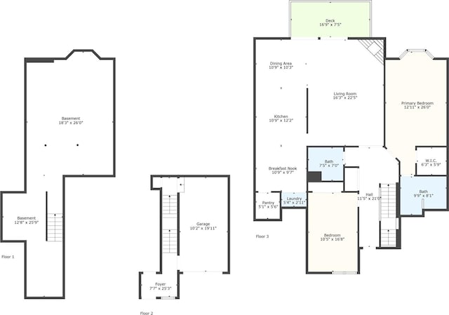 164 Ira Rd, Mount Sinai, NY 11766 - view of floor plan / room layout