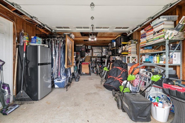 7 Pine Tree Dr, Shirley, NY 11967 - garage featuring fridge