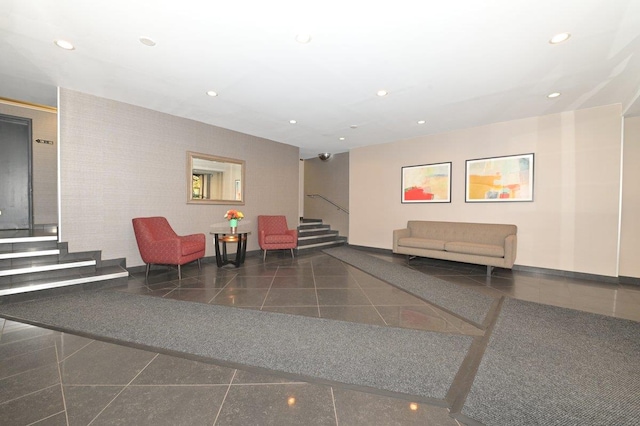 5 Birchwood Ct Unit 2C, Mineola, NY 11501 - common area featuring stairs and recessed lighting