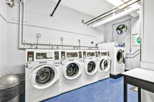 68-15 Selfridge St Unit 5D, Forest Hills, NY 11375 - communal laundry room with separate washer and dryer