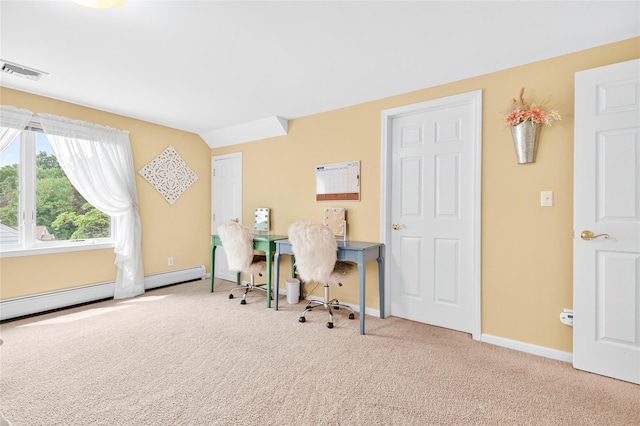 85 Jay St, Stony Point, NY 10980 - carpeted office featuring baseboard heating and baseboards
