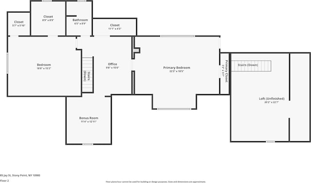 85 Jay St, Stony Point, NY 10980 - view of room layout