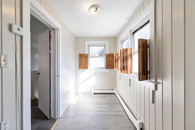 33 N Rte 303, Congers, NY 10920 - corridor with a baseboard radiator, wood finished floors, and baseboard heating
