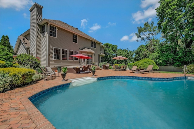 26 Sesame St, Kings Park, NY 11754 - outdoor pool with a patio area