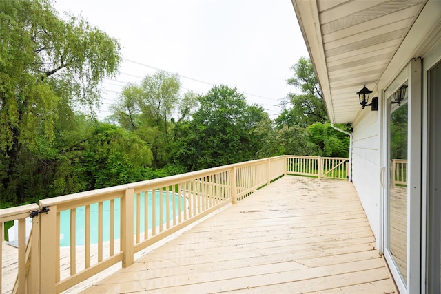 16 Bushwick Rd, Poughkeepsie, NY 12603 - wooden deck with view of wooded area