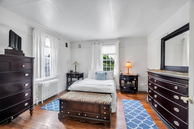 29 E St, Hicksville, NY 11801 - bedroom with radiator and hardwood / wood-style flooring