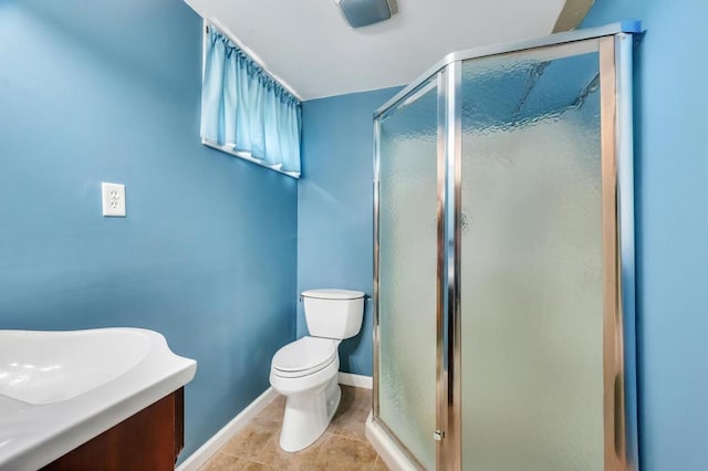 29 E St, Hicksville, NY 11801 - full bath with a stall shower, tile patterned flooring, and vanity