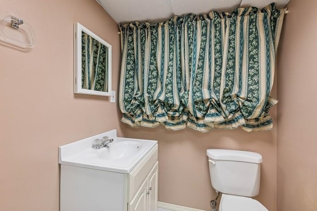 185 Carlton Dr E, Shirley, NY 11967 - half bathroom with vanity and toilet