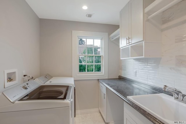 19 Meadow Glen Rd, Fort Salonga, NY 11768 - laundry room featuring washing machine and dryer and cabinet space