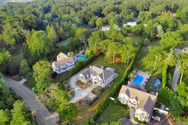 19 Meadow Glen Rd, Fort Salonga, NY 11768 - aerial overview of property's location with a forest