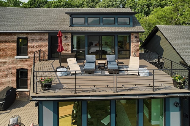 20 Paye Ave, Beacon, NY 12508 - wooden deck featuring a grill