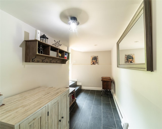 175 Chappaqua Rd, Briarcliff Manor, NY 10562 - mudroom featuring baseboards and dark tile patterned floors