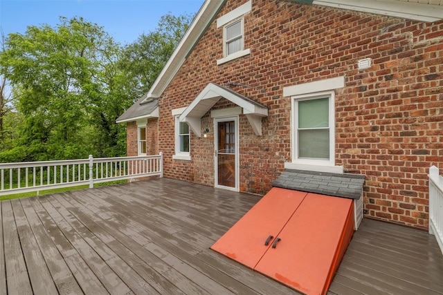 342-344 Van Wagner Rd, Poughkeepsie, NY 12603 - view of wooden deck