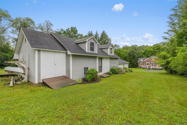 342-344 Van Wagner Rd, Poughkeepsie, NY 12603 - view of property exterior featuring a yard and a shingled roof