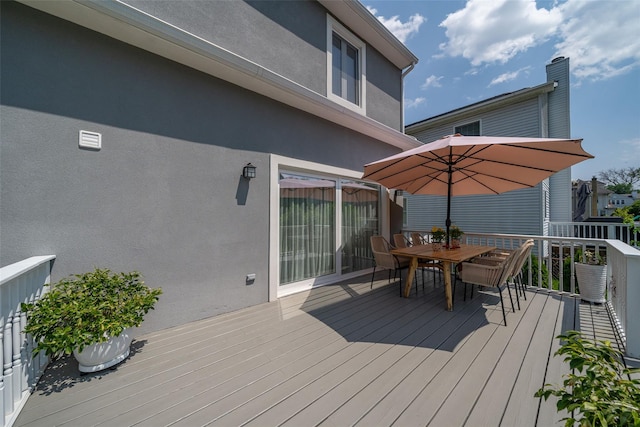 79 Fern St, New Rochelle, NY 10801 - wooden deck featuring outdoor dining space