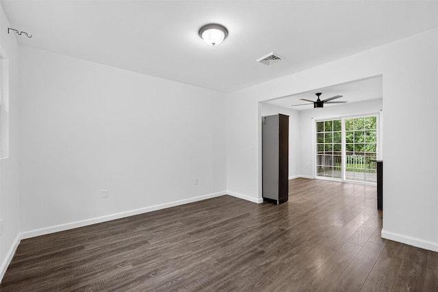 7 Jorge Ln, Wallkill, NY 12589 - unfurnished room featuring ceiling fan and dark wood-style floors