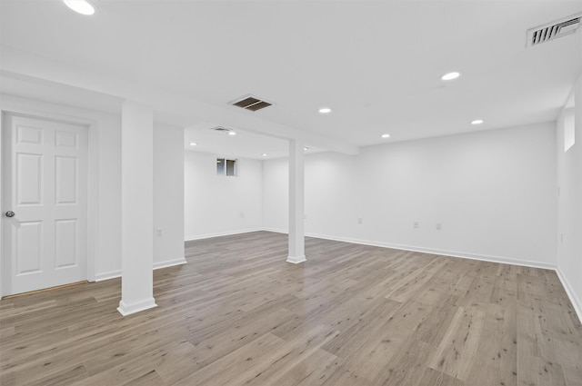 7 Jorge Ln, Wallkill, NY 12589 - finished basement featuring light wood-style floors and recessed lighting