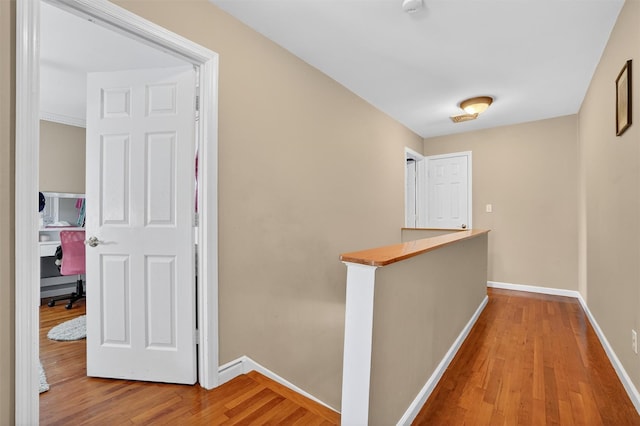 34 Winter Hill Rd, Tuckahoe, NY 10707 - hallway with wood finished floors and an office area