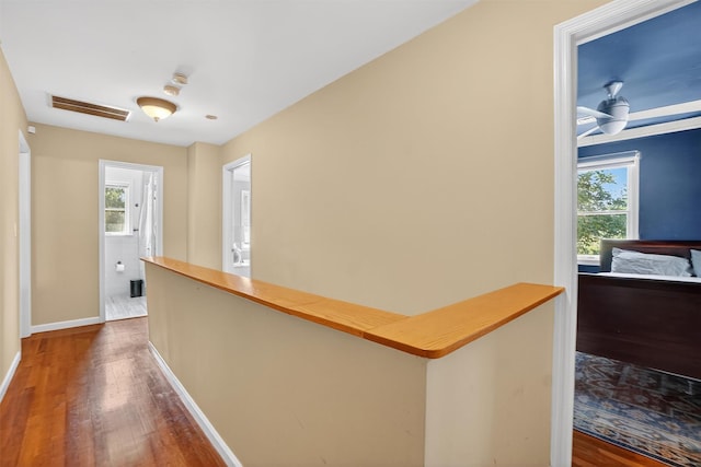 34 Winter Hill Rd, Tuckahoe, NY 10707 - corridor featuring wood finished floors and plenty of natural light