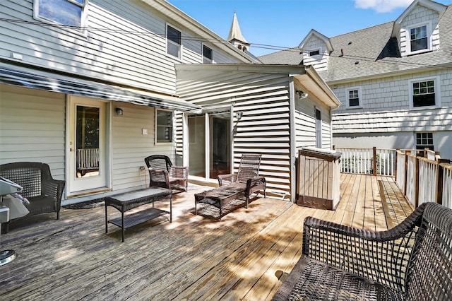 34 Winter Hill Rd, Tuckahoe, NY 10707 - view of wooden deck