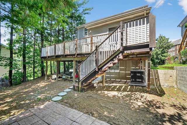 34 Winter Hill Rd, Tuckahoe, NY 10707 - back of property featuring a wooden deck