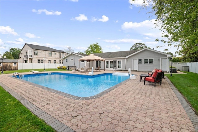 8 Kilmer Ave, Dix Hills, NY 11746 - view of swimming pool with a patio and a fenced backyard
