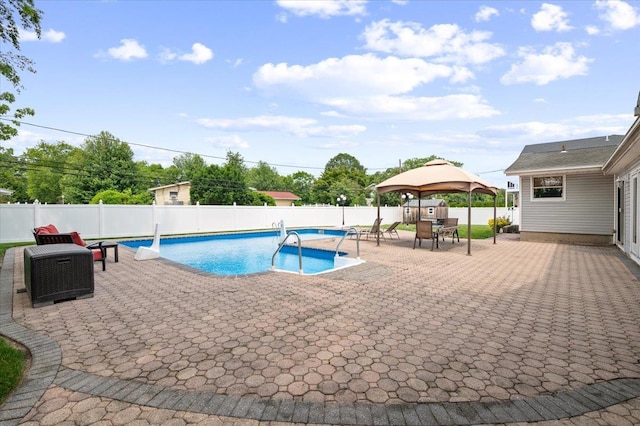8 Kilmer Ave, Dix Hills, NY 11746 - view of pool with a gazebo, a patio, and a fenced backyard
