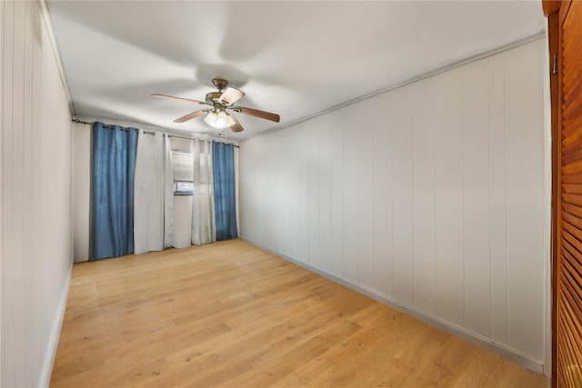 1112 Saint Lawrence Ave Front, Front, Bronx, NY 10472 - unfurnished room featuring ceiling fan and light wood finished floors
