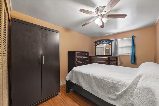 1112 Saint Lawrence Ave Front, Front, Bronx, NY 10472 - bedroom with light wood-type flooring and ceiling fan