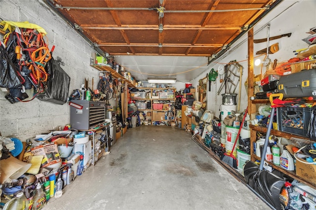 1112 Saint Lawrence Ave Front, Front, Bronx, NY 10472 - garage featuring a workshop area