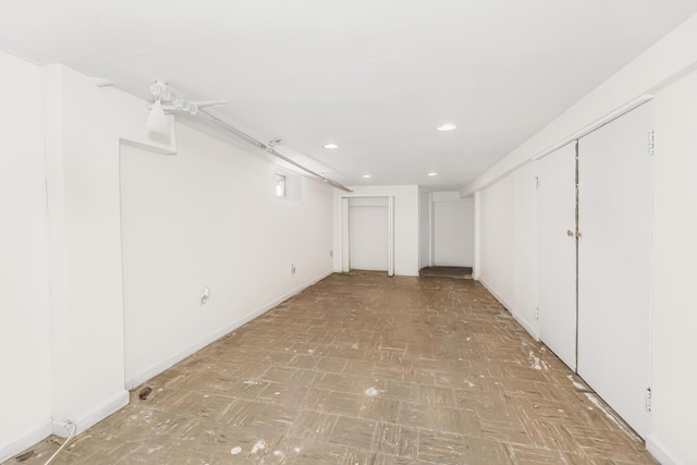 22 King Ave, Yonkers, NY 10704 - finished below grade area with recessed lighting and light floors