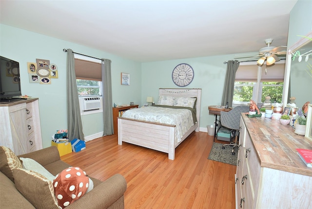 22 Hollywood Ave, Lynbrook, NY 11563 - bedroom featuring light wood-style flooring and cooling unit