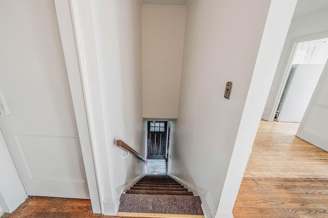 18803 Ilion Ave, Saint Albans, NY 11412 - stairway featuring wood finished floors