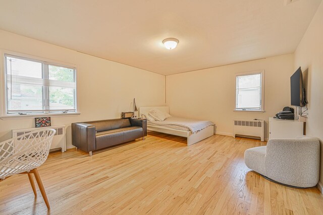 1096 Pearl St, North Woodmere, NY 11581 - living area with radiator and wood finished floors