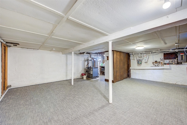 163 15th Dr, Whitestone, NY 11357 - below grade area with carpet and a heating unit