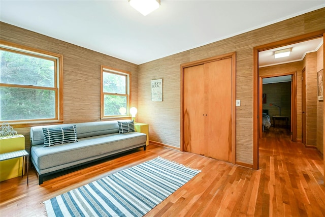 103 Harbor Beach Rd, Miller Place, NY 11764 - living area featuring wood finished floors
