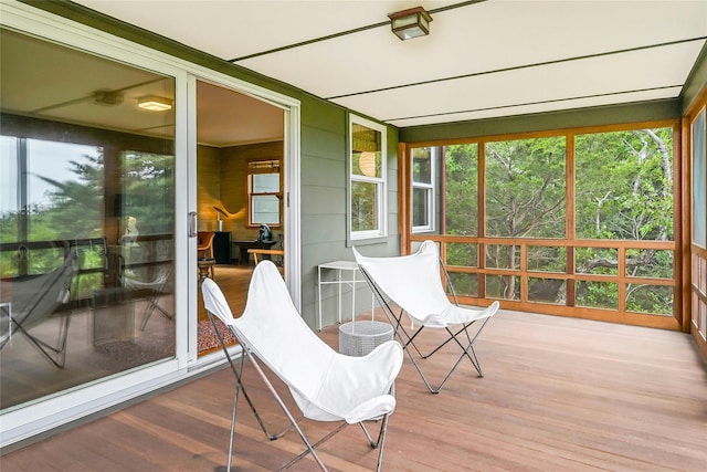 103 Harbor Beach Rd, Miller Place, NY 11764 - sunroom featuring wood finished floors and plenty of natural light