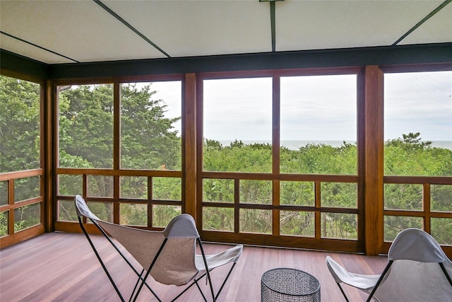 103 Harbor Beach Rd, Miller Place, NY 11764 - sunroom / solarium with wood finished floors