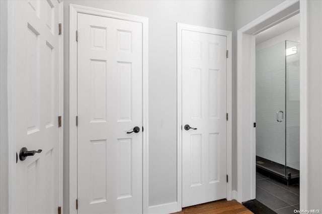 160-15 Powells Cove Blvd Unit B103, Beechhurst, NY 11357 - hallway featuring dark wood-style flooring