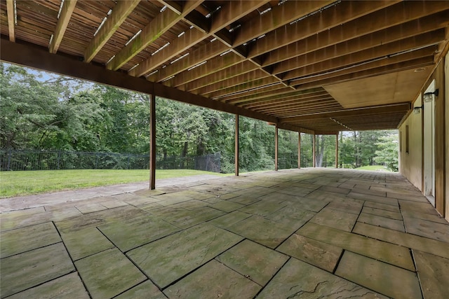 94 Hirst Rd, Briarcliff Manor, NY 10510 - fenced backyard with a patio and view of scattered trees