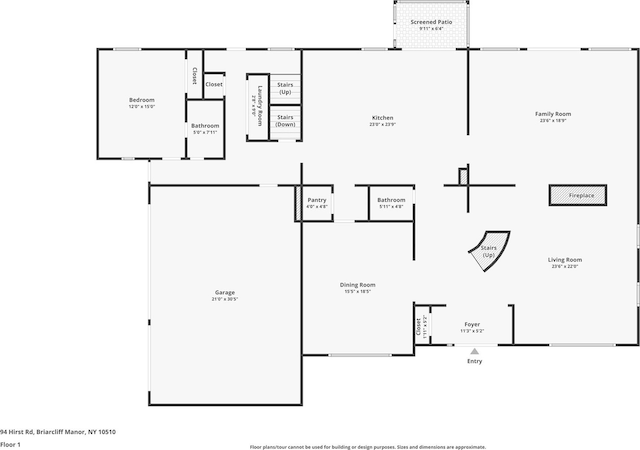 94 Hirst Rd, Briarcliff Manor, NY 10510 - view of floor plan / room layout