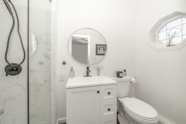 27 Dorchester Rd, Smithtown, NY 11787 - full bath with vanity, a marble finish shower, and a baseboard radiator
