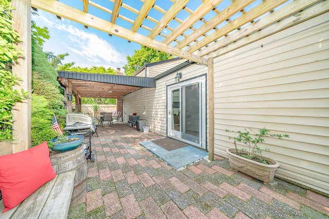 27 Dorchester Rd, Smithtown, NY 11787 - view of patio / terrace with a pergola and grilling area