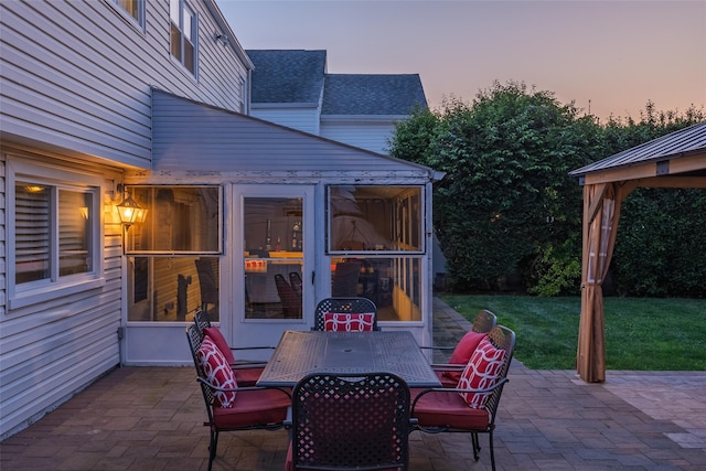 2953 Bluepoint Ct, Wantagh, NY 11793 - view of patio / terrace featuring outdoor dining area